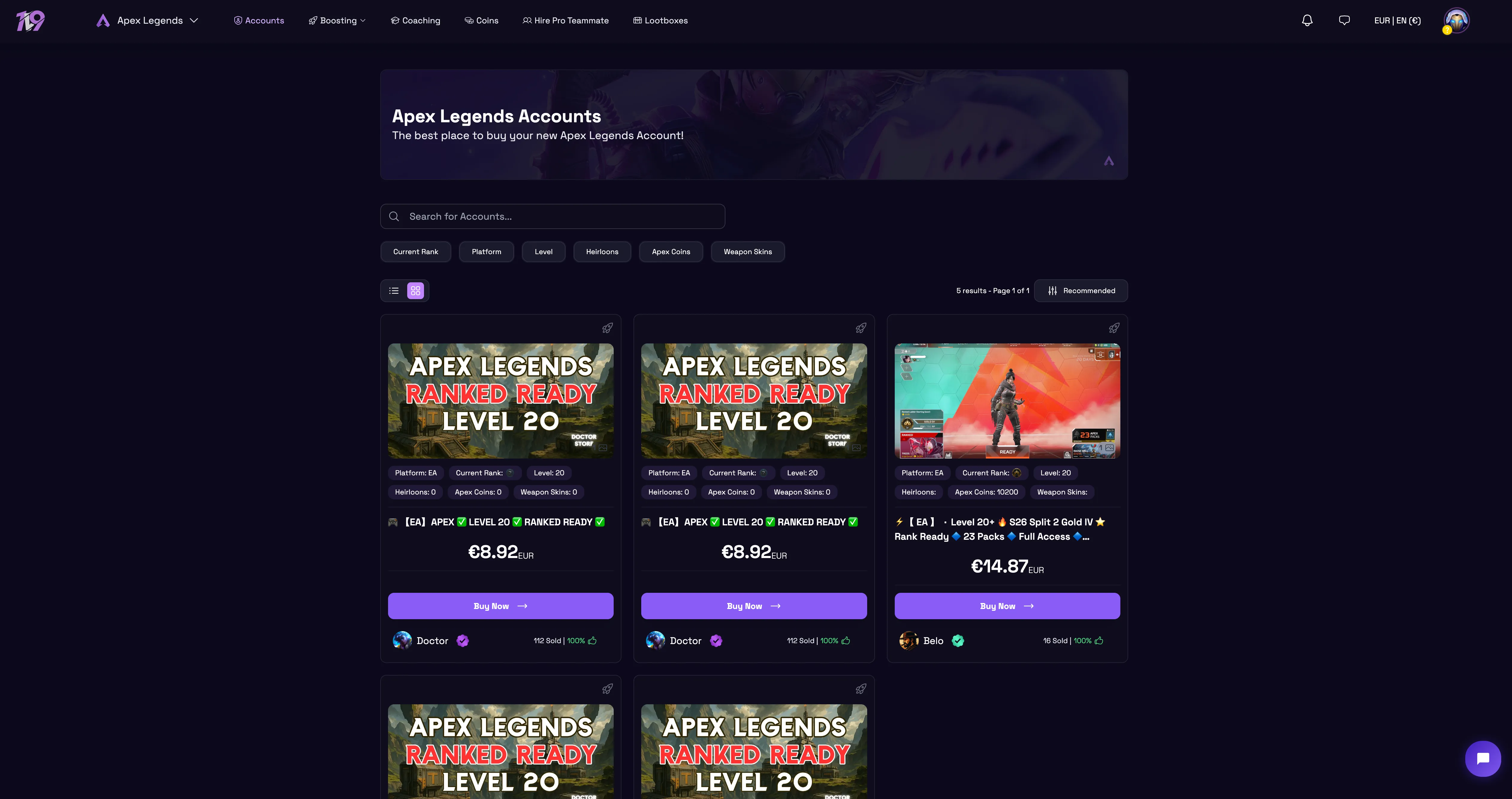 best sites to buy apex legends